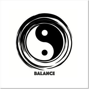 Yin & Yang Balance Posters and Art